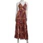 Juniors Angie Floral Gauze Twist Front Tier Maxi Slip Dress - image 2