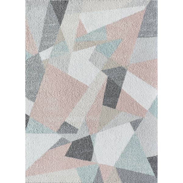 Rugs America(tm) Miko Milkshake Geometric Contemporary Area Rug