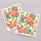 Hibiscus Foliage Pink Swedish Dishcloths - image 1