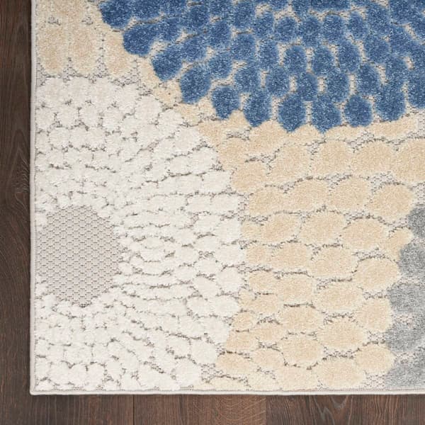 Nourison Aloha Circular Tear Drops Indoor/Outdoor Area Rug