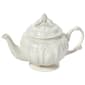 Home Essentials 26oz. Embossed Ivory Round Teapot - image 1