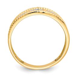 Mens Endless Affection™ 10kt. Gold Diamond Cross Wedding Band