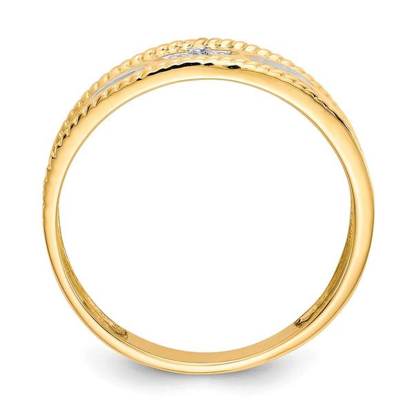 Mens Endless Affection™ 10kt. Gold Diamond Cross Wedding Band