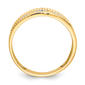 Mens Endless Affection™ 10kt. Gold Diamond Cross Wedding Band - image 2