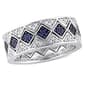 Gemstone Classics(tm) 1 3/8ctw. Sapphire Sterling Silver Ring - image 1