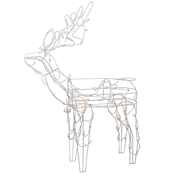 Northlight Seasonal 48in. Clear Light Standing Reindeer - image 