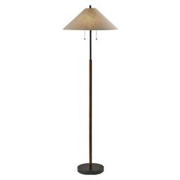 Adesso Palmer Walnut Floor Lamp