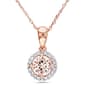 Gemstone Classics(tm) Rose Gold 1/10ctw. Diamond Necklace - image 1