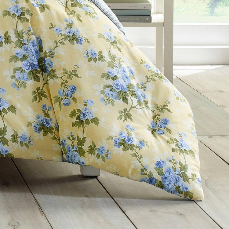 Laura Ashley Cassidy Cotton Reversible Duvet Cover Set