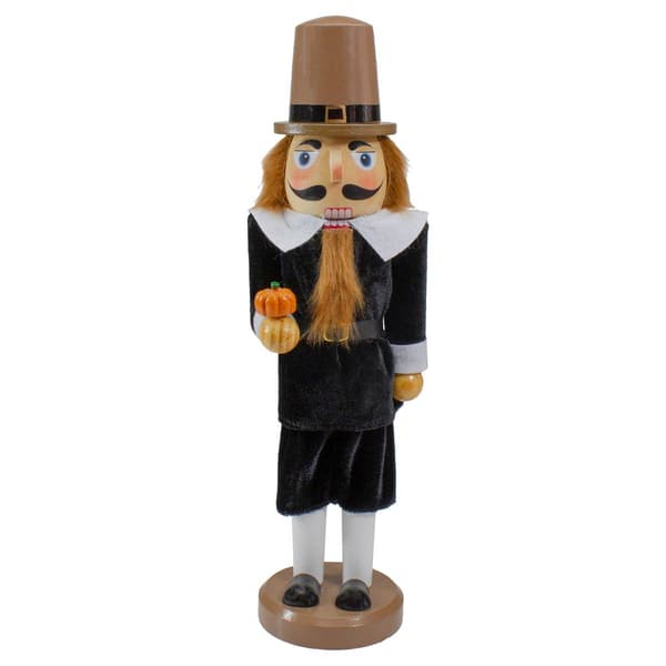 Northlight Seasonal 14in. Pilgrim Man Wooden Nutcracker