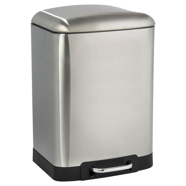 12-Liter Stainless Steel Waste Bin - image 