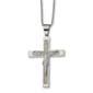Mens Gentlemens Classics(tm) Polished & Laser Cut Crucifix Necklace - image 1