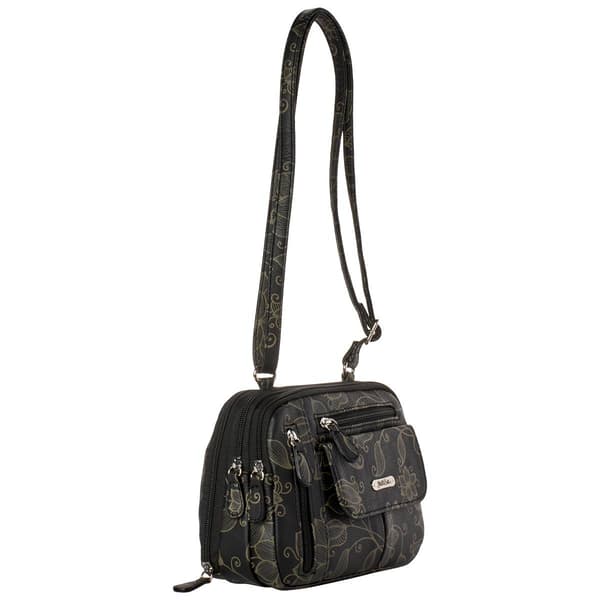 MultiSac Zippy Crossbody - Black Stefano Floral