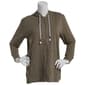 Womens Mountain Ridge Solid Long Sleeve Slub Hoodie - image 1
