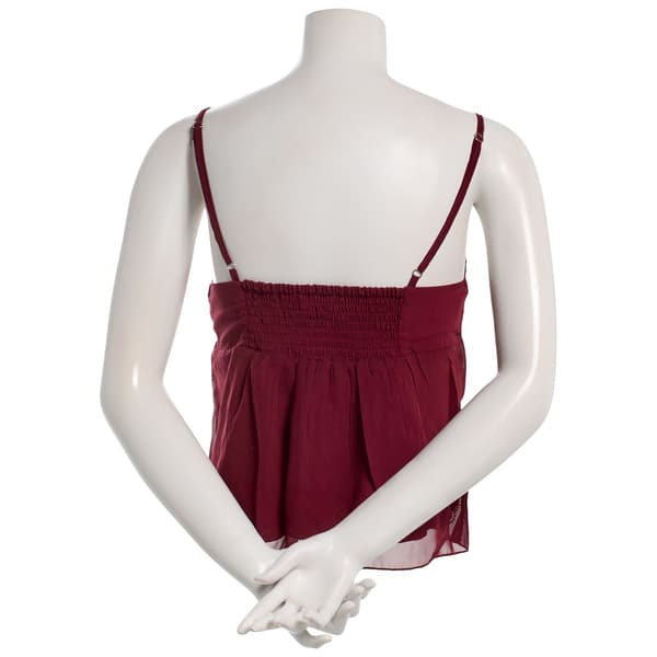 Juniors Madden Girl Tulle Mesh Beaded Sequin Babydoll Camisole