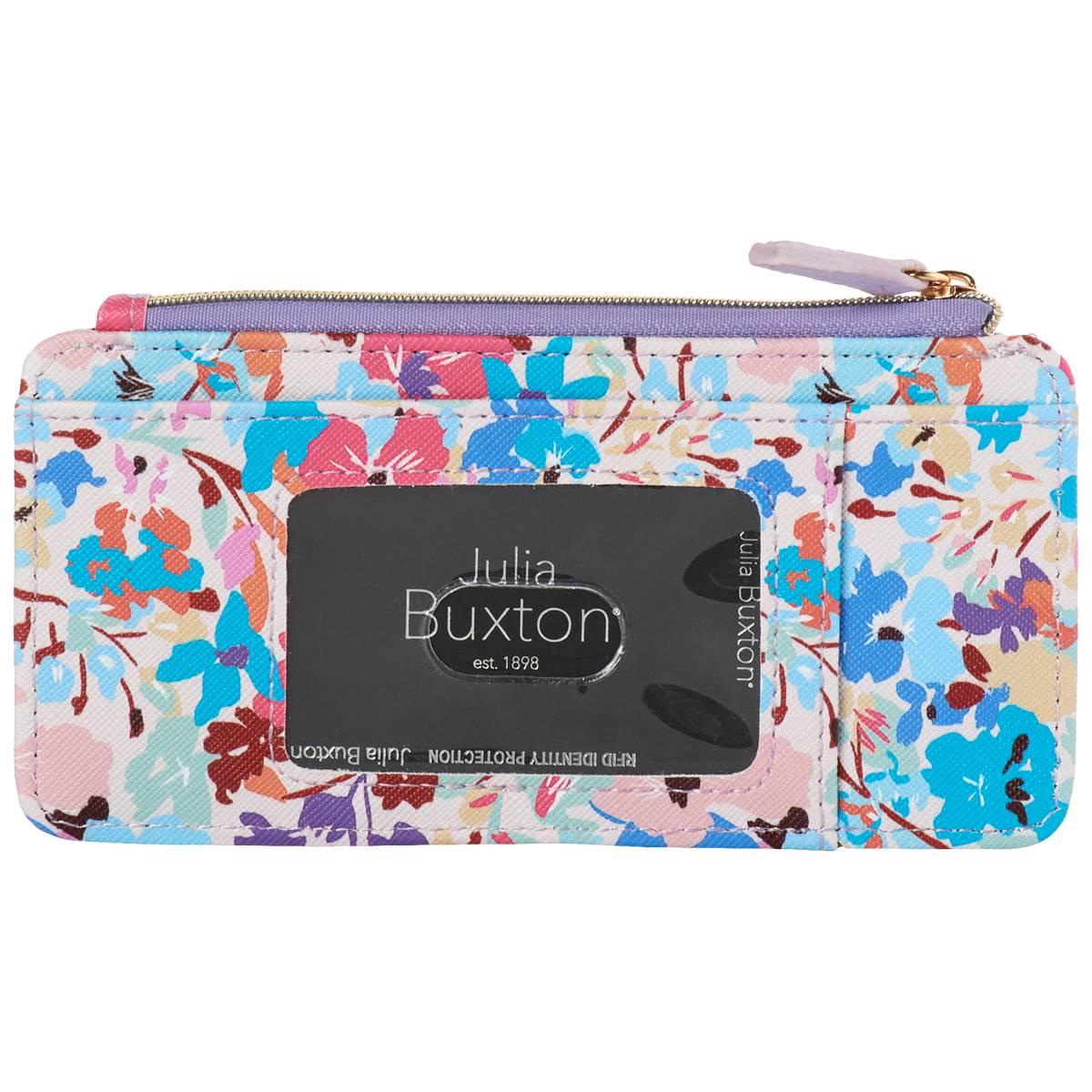 Womens Buxton Floral Thin Card Case Wallet