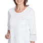 Petite Alfred Dunner St. Thomas Lace Patchwork Blouse - image 5
