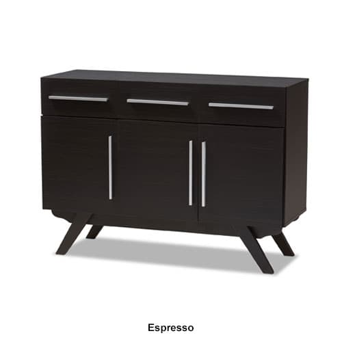 Baxton Studio Ashfield 3-Drawer Sideboard