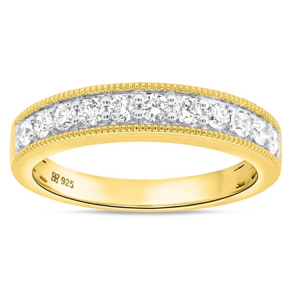 Nova Star(R) Yellow Gold 1/2ctw. 11 Lab Grown Diamonds Band Ring - image 