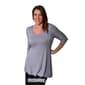 Plus Size 24/7 Comfort Apparel Elbow Sleeve Top - image 7