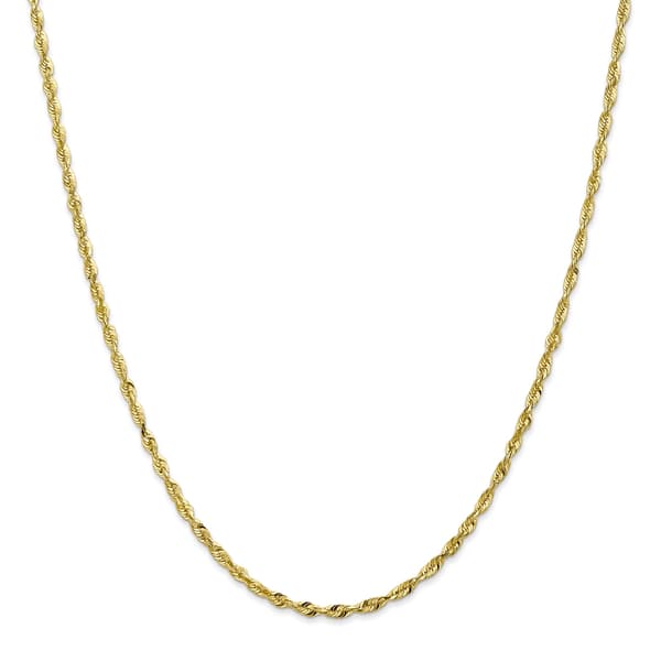 Gold Classics&#40;tm&#41; 10kt. 2.50mm 20in. Extra-Light Rope Chain - image 