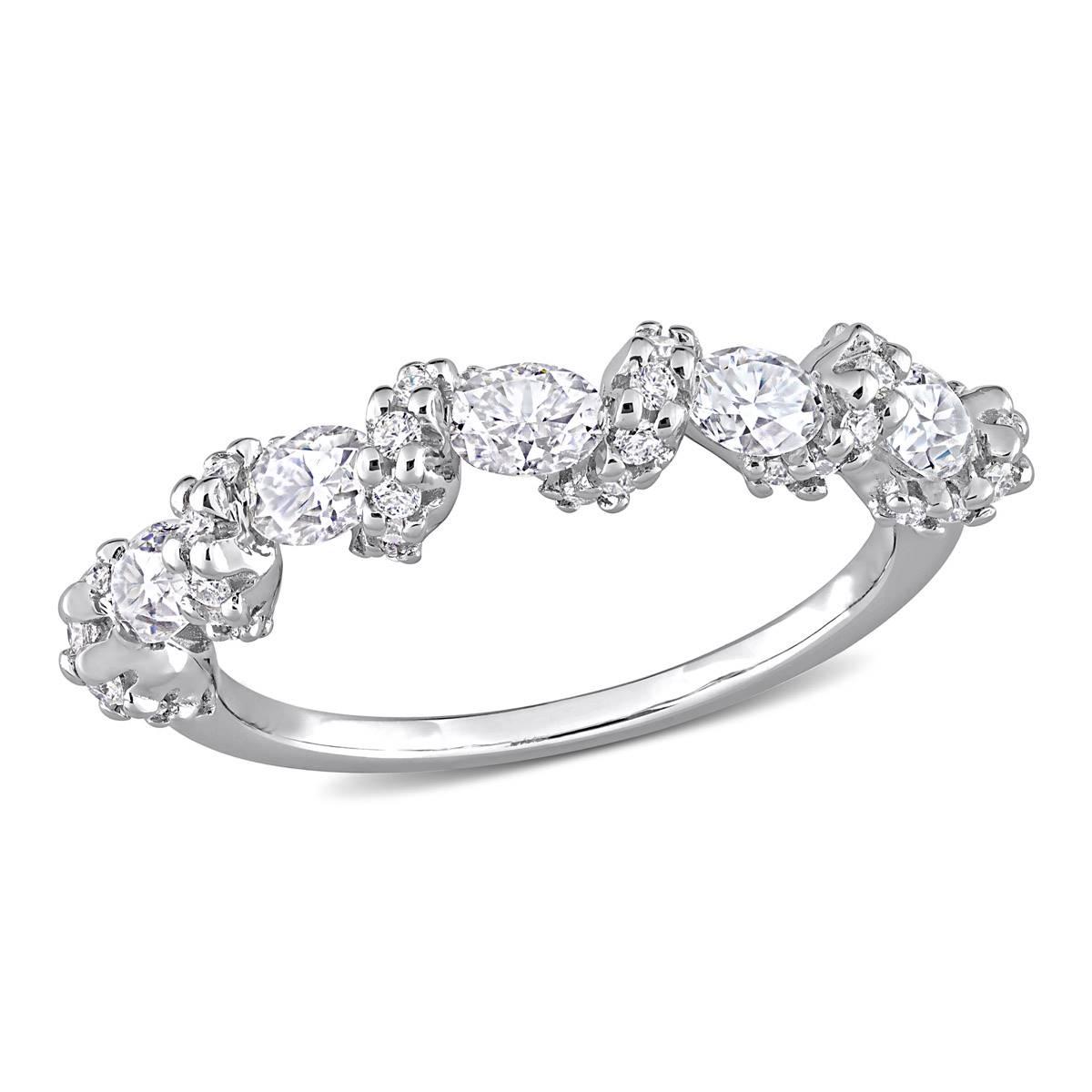 Gemstone Classics™ 1 1/4kt. Dew Moissanite Crossover Band