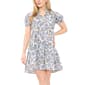 Petites MSK S/S Print Cttn Poplin Banydoll Dress - image 1