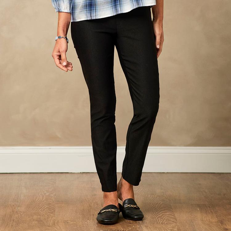 Womens Preswick & Moore(R) Solid Pull On Ponte Butt Lift Pants