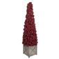 Northlight Seasonal 50in. Berry Cone Potted Christmas Topiary - image 3