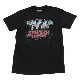 Young Mens Stranger Things Short Sleeve Graphic Tee