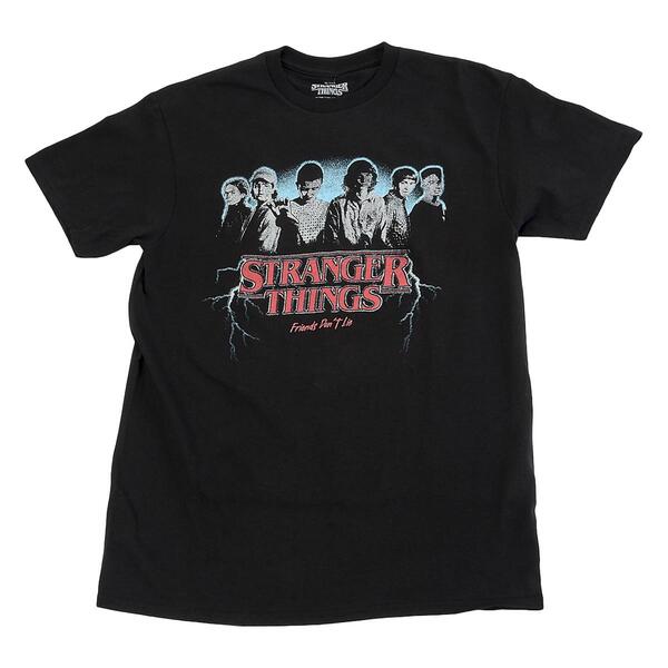 Young Mens Stranger Things Short Sleeve Graphic Tee - image 