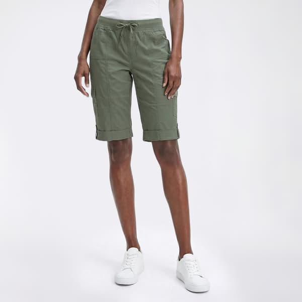 Womens Hasting & Smith Roll Tab Hem Twill Capris