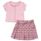 Girls (7-16) Sweet Butterfly(R) Lace Trim Tee w/ Plaid Skort - image 1