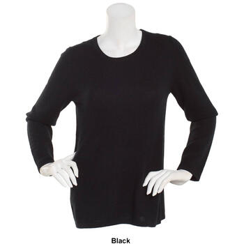 Womens Preswick & Moore Long Sleeve Jewel Neck Cashmere Sweater - Boscov's