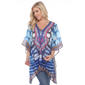 Womens White Mark Blue Aqua Caftan - image 1