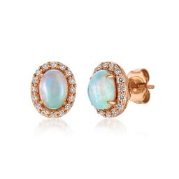Le Vian(R) Earrings Neopolitan Opal(R) & Diamond Oval Stud Earrings