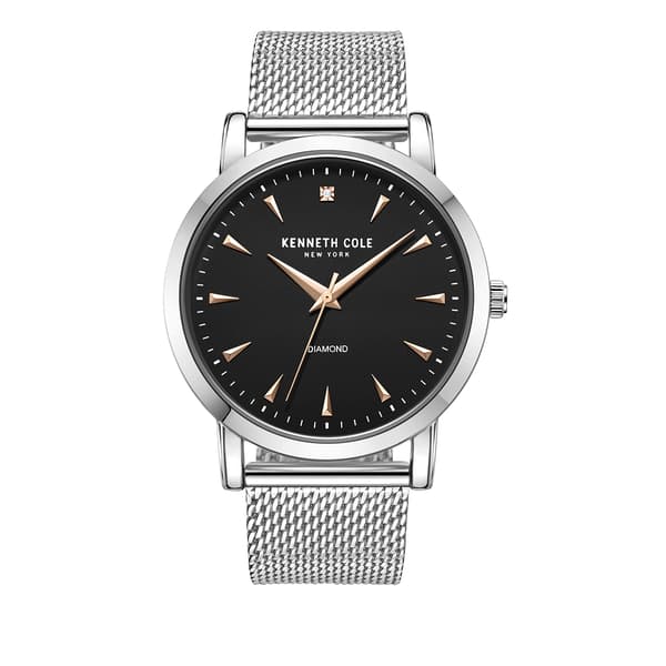 Mens Kenneth Cole Three Hand Black Dial Watch - KCWGG2271305 - image 