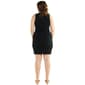 Juniors Plus Derek Heart Jersey Mock Neck Ruched Sheath Dress - image 3