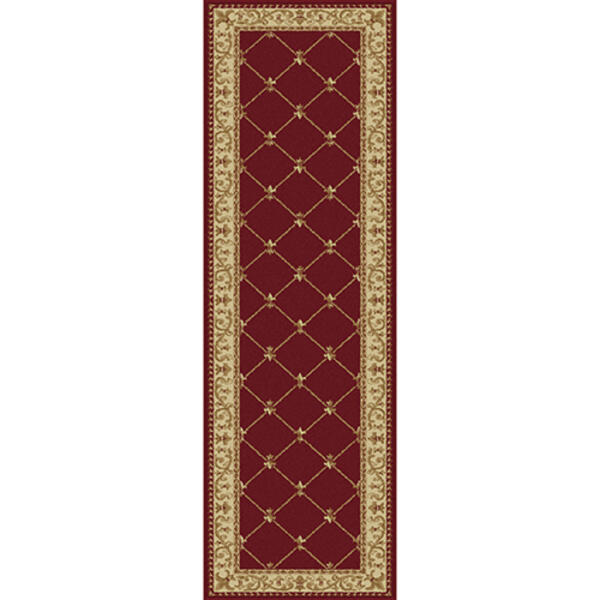Tayse Sensation Orleans Traditional Runner - Red - image 