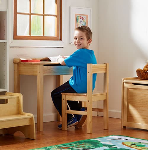 Melissa &amp; Doug(R) Wooden Lift-Top Desk &amp; Chair - image 