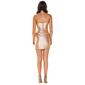 Juniors Emerald Sundae Glitter Side Ruch Slit Mini Sheath Dress - image 2