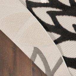Nourison Aloha Monochrome Tropical Round Rug