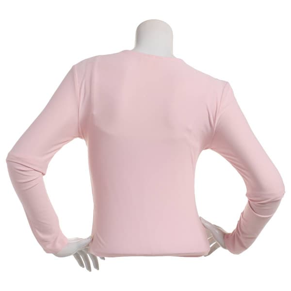 Juniors 7th & Hudson Fitted Long Sleeve Double Layer Tee