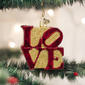Old World Christmas Love Glass Ornament - image 1