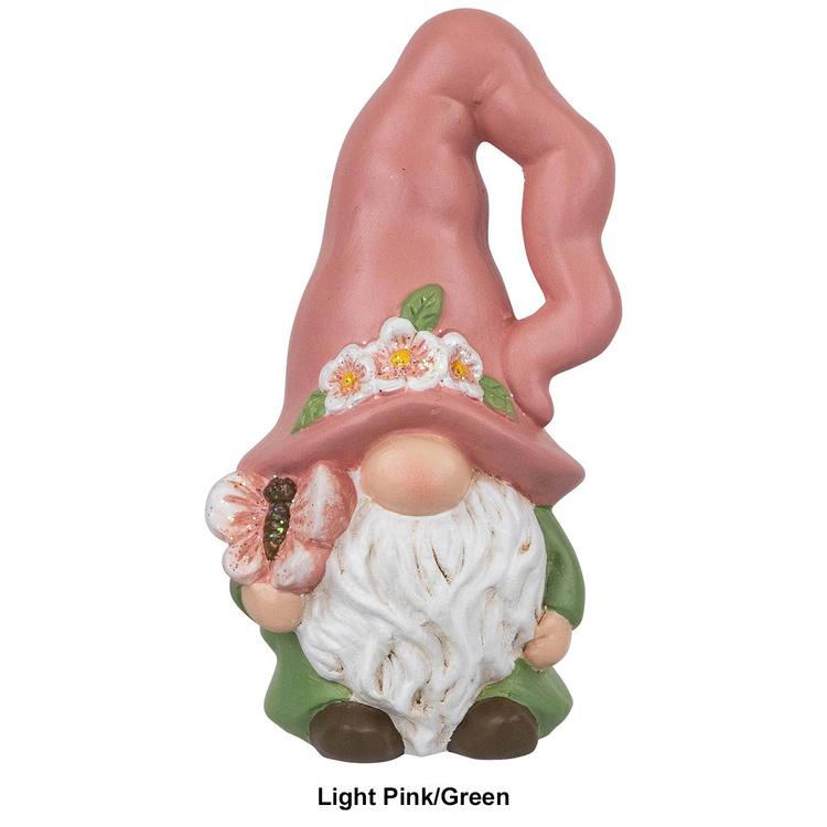 Northlight Seasonal Spring Flowers Gnome Figurine