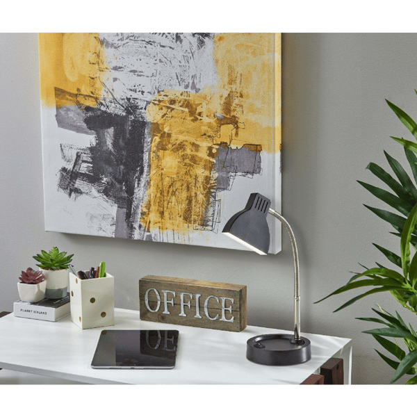 Simplee Adesso Slender LED Black Desk Lamp