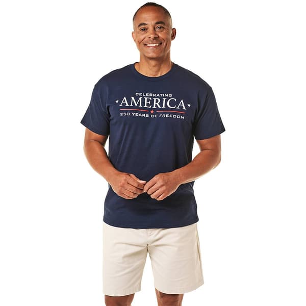 Mens Home of the Brave 250 Years of Freedom Short Sleeve Tee