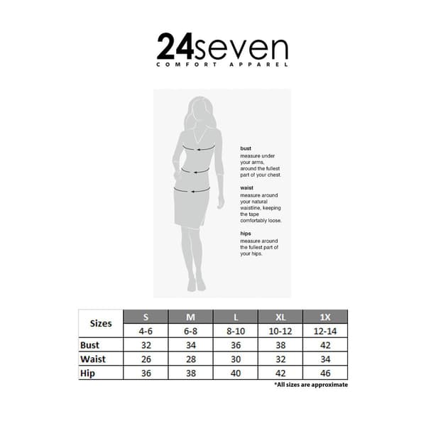 Womens 24/7 Comfort Apparel Floral Knee Length Wrap Dress