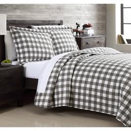 Spirit Linen Home™ Holiday Grey & White Quilt Set