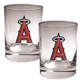 MLB Los Angeles Angels 2pc. Rocks Glass Set